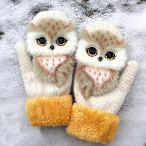Gants d'Hiver Avec Peluche pour Femme