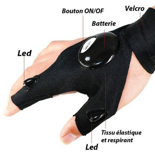 Gants Lampe de Poche LED