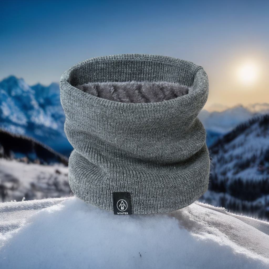Écharpe/Cache Cou Unisexe Hiver 2023 en Tricot Épais et Velours de Haute Qualité