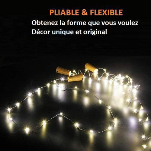 Guirlande Lumineuse pour Décorer les Bouteilles