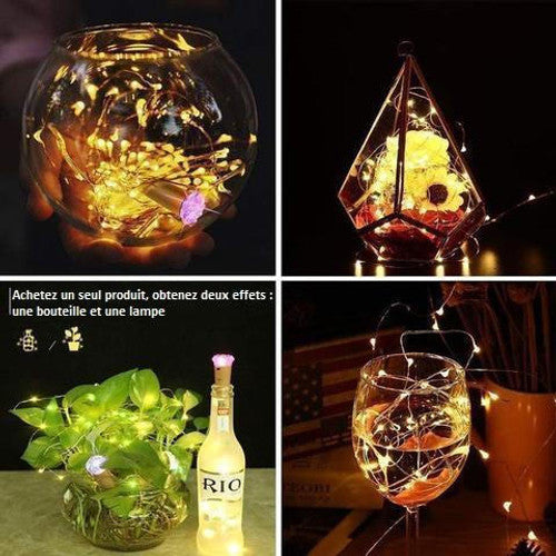 Guirlande Lumineuse pour Décorer les Bouteilles