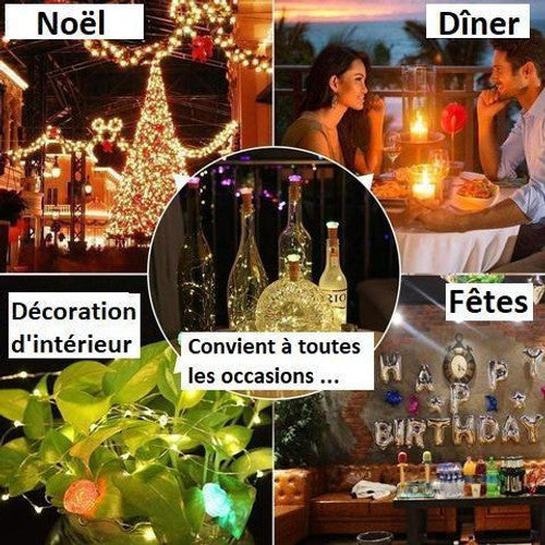 Guirlande Lumineuse pour Décorer les Bouteilles