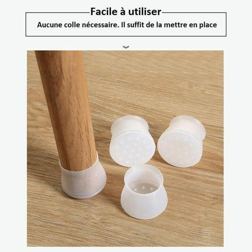 Housse De Protection En Silicone Pour Pieds De Meuble (lot de 4)