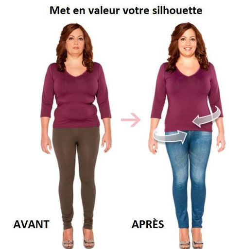 Jean Legging - Rehausseur Fessier - Extensible et Confortable