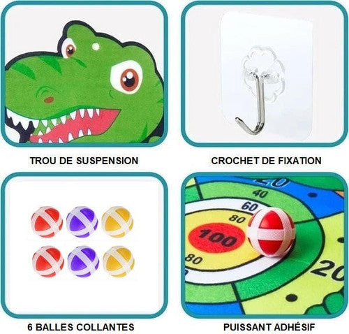 Jeu De Fléchettes Pour Enfants À Balles Collantes