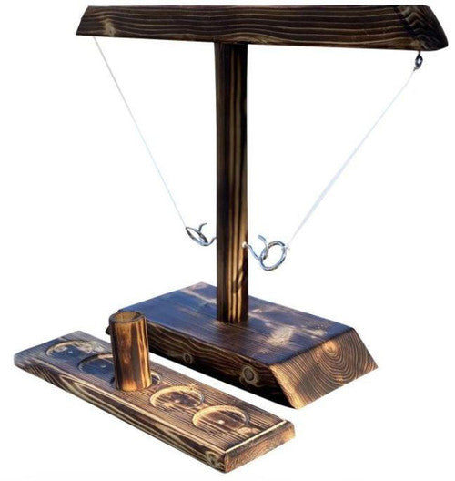 Jeu De Lancer d'Anneaux En Bois