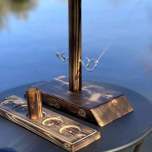 Jeu De Lancer d'Anneaux En Bois