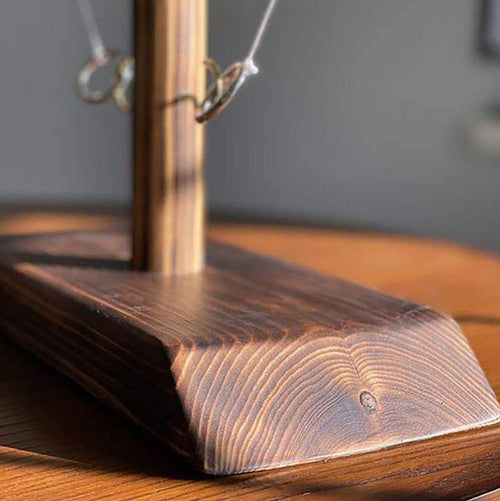 Jeu De Lancer d'Anneaux En Bois