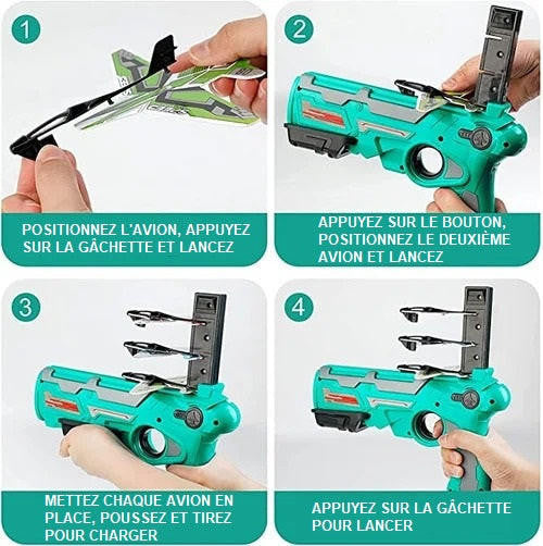 Jouet Pistolet Avion - Lanceur Avion