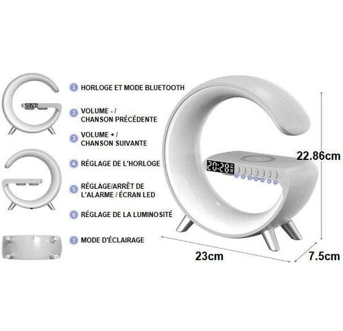 Lampe d'Ambiance Avec Chargeur Induction