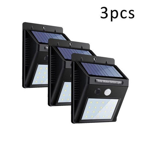 Lampe Solaire avec Capteur de Mouvement (Lot de 3)