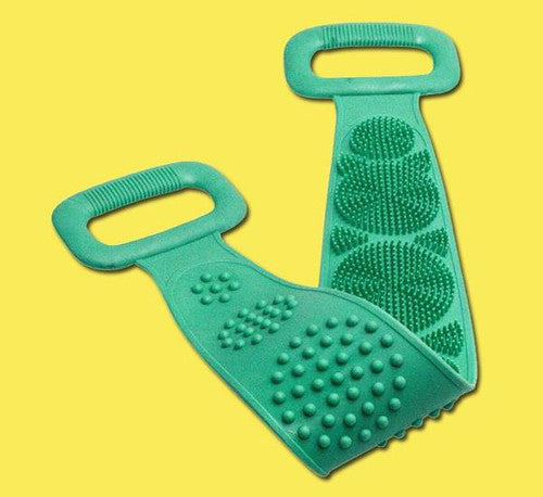 Longue Brosse de Bain Double Sens en Silicone