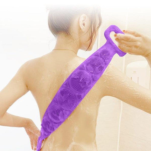 Longue Brosse de Bain Double Sens en Silicone