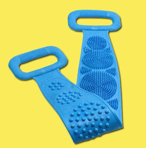 Longue Brosse de Bain Double Sens en Silicone