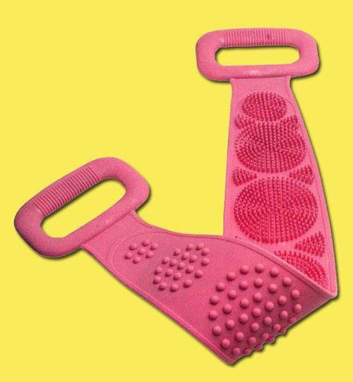 Longue Brosse de Bain Double Sens en Silicone
