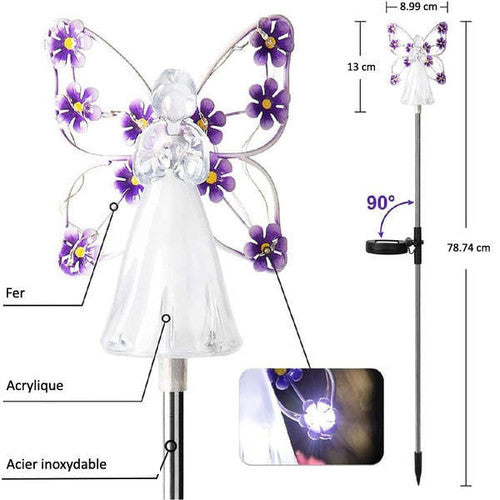 Lumière Solaire Ange Extérieure Pour Jardin