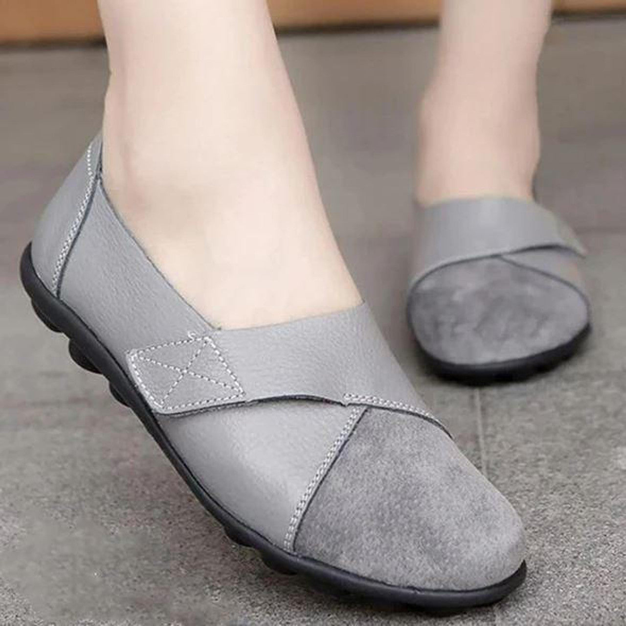 Mocassins Orthopédiques En Cuir