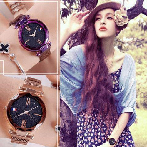 Montre étanche ciel étoilé pour femmes