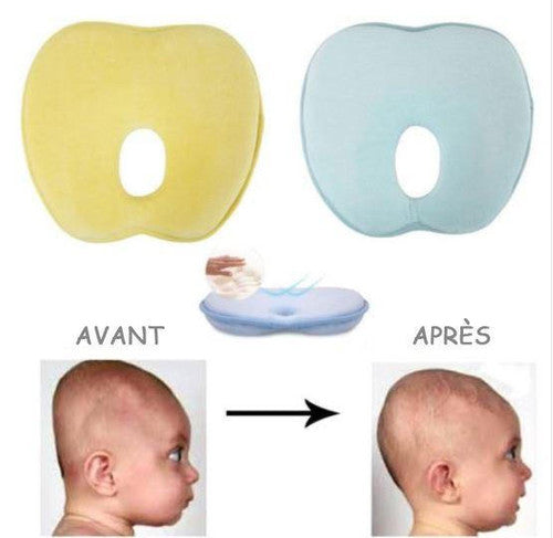 Oreiller en Mousse Anti-tête Plate pour Bébé