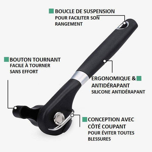 Ouvre-boîte En Acier Inoxydable