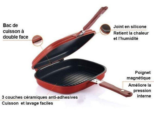 Poêle Antiadhésive Double Face