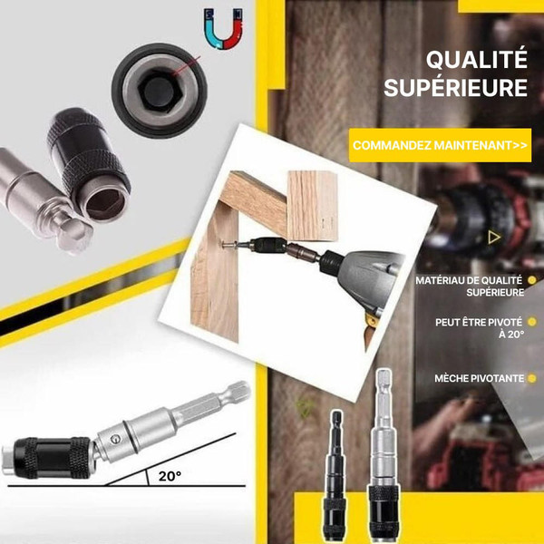 Porte-embout Magnétique Pivotant Pour Visseuse