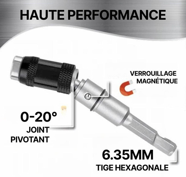 Porte-embout Magnétique Pivotant Pour Visseuse