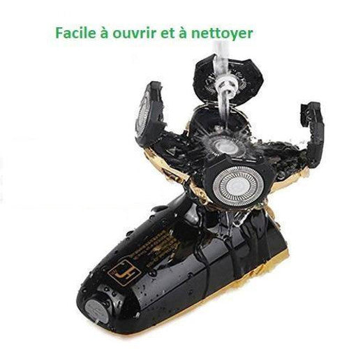 Rasoir Electrique Rechargeable avec Tête de Rasage Flottante