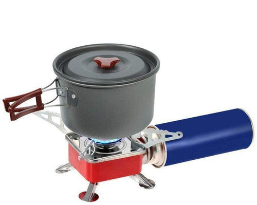 Réchauds de Camping à Gaz Portable Brûleur de Cuisinière Pliable Ultra-léger