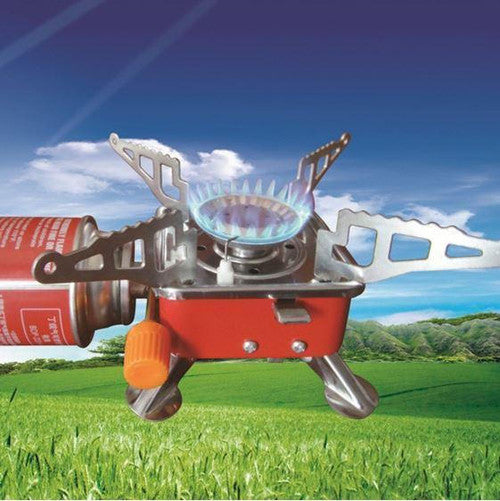 Réchauds de Camping à Gaz Portable Brûleur de Cuisinière Pliable Ultra-léger