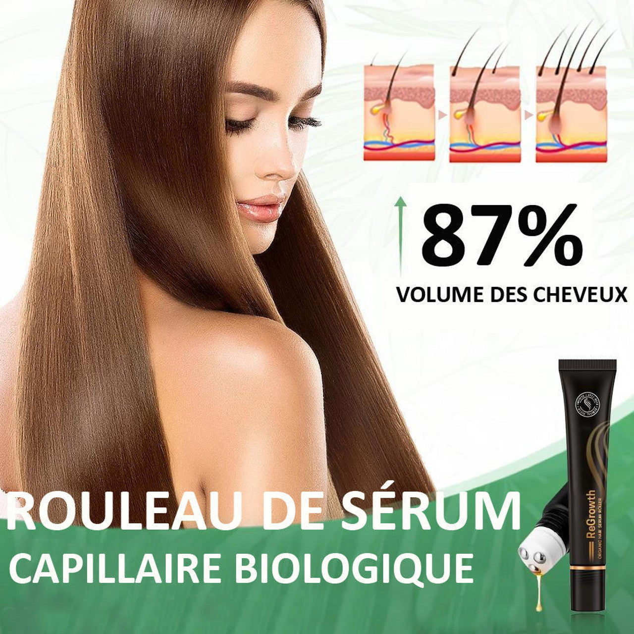 Rouleau De Sérum Capillaire Biologique - HealthCare™
