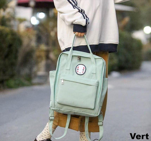 Sac Couleur Pastel avec Tête Kawaii