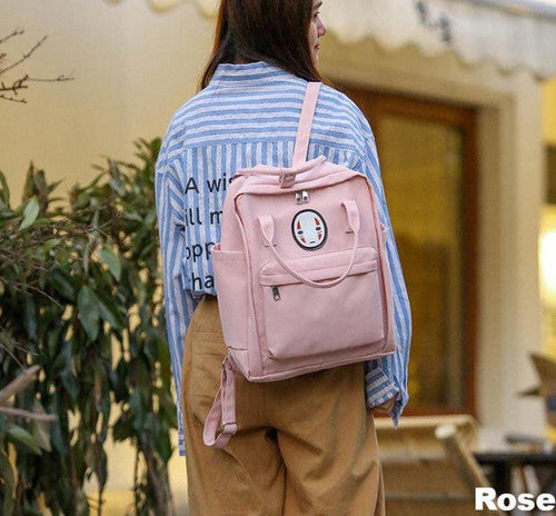 Sac Couleur Pastel avec Tête Kawaii