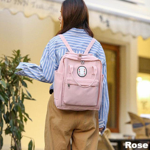Sac Couleur Pastel avec Tête Kawaii