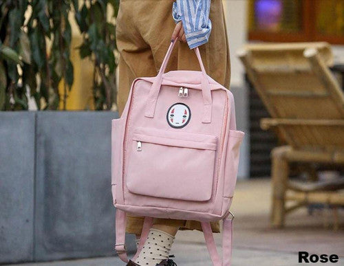 Sac Couleur Pastel avec Tête Kawaii