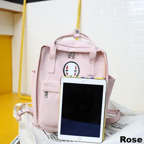 Sac Couleur Pastel avec Tête Kawaii