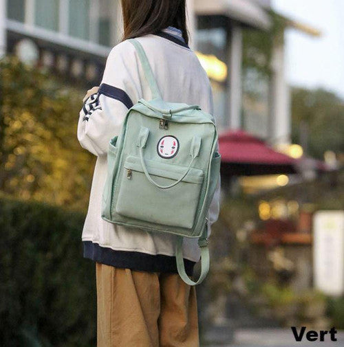 Sac Couleur Pastel avec Tête Kawaii