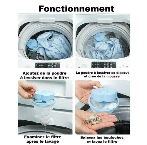 Sac Filtrant en Maille Pour Lave-linge