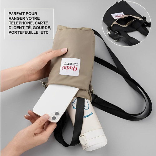 Sac Porte-bouteille Avec Bandoulière 3-En-1