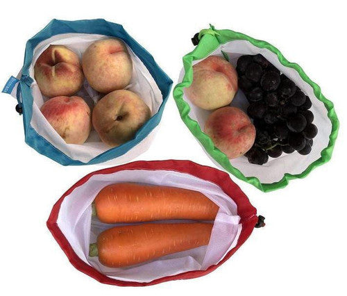 Sacs Réutilisables en 3 Tailles - (Lot de 12)