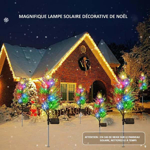 Sapin de Noel Lumineux Extérieur Solaire