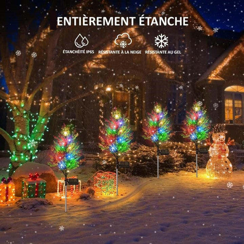 Sapin de Noel Lumineux Extérieur Solaire