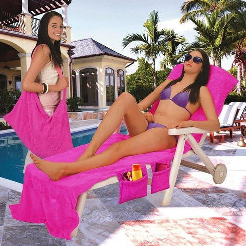 Serviette De Plage Pour Chaise Longue