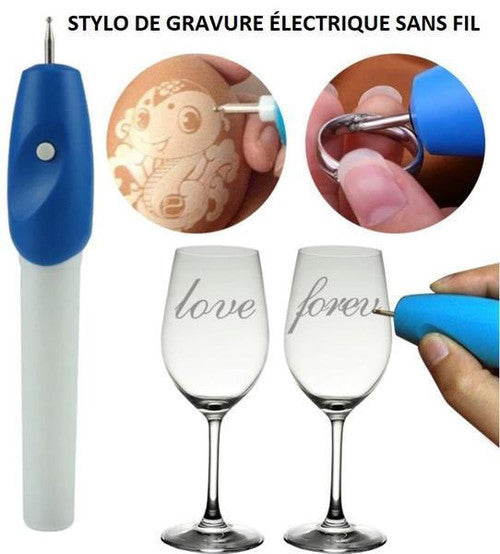 Stylo De Gravure Électrique Sans Fil - Bricolage
