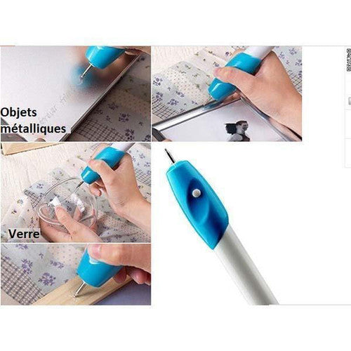 Stylo De Gravure Électrique Sans Fil - Bricolage