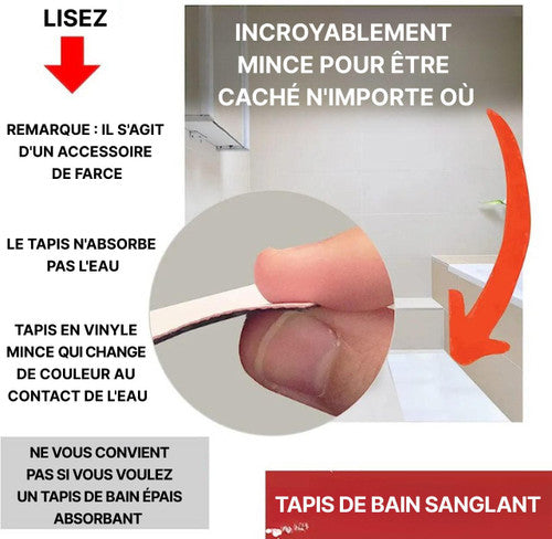 Tapis De Bain Halloween Sanglant
