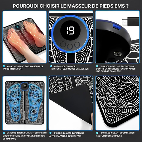 Tapis De Massage De Pieds Electrique