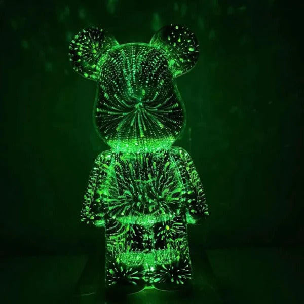 Veilleuse Ourson En Verre 3D