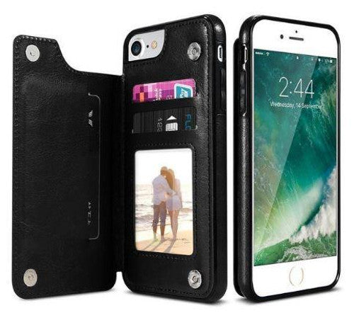 Etui En Cuir De Luxe Pour I-Phone Multi-Usage