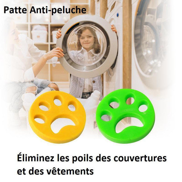 Anti poils animaux machine à laver - Patte Anti-peluche